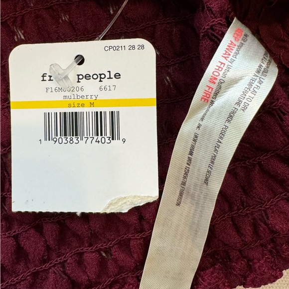 NWT Free People FP One Adella Bralette in Mulberry - Picture 6 of 9